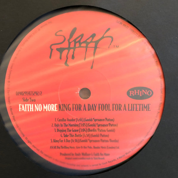 Faith No More : King For A Day Fool For A Lifetime (2xLP, Album, RE, RM, RP, Gat)