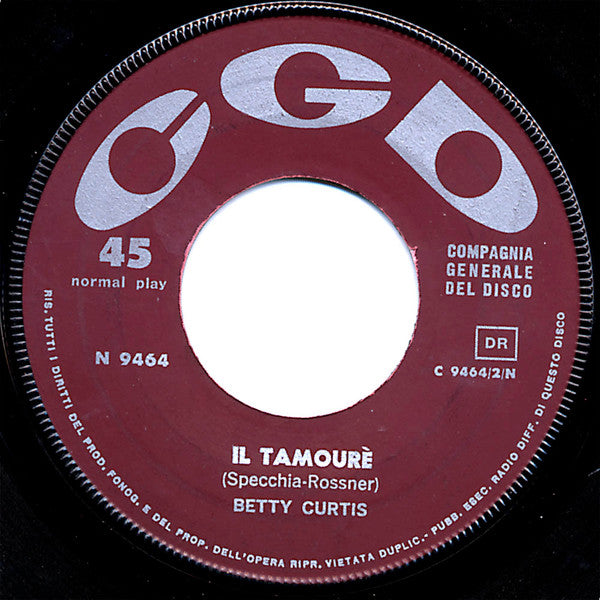 Betty Curtis : Wini Wini (7")