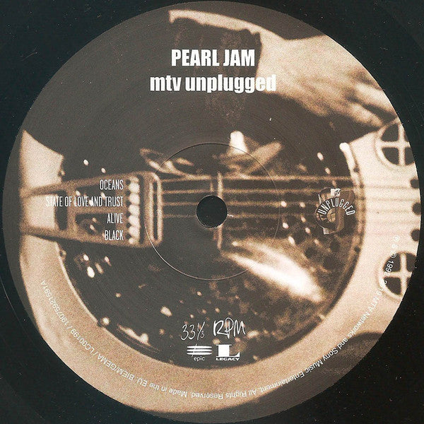 Pearl Jam : MTV Unplugged (LP, Album, Ltd, RE, RP)