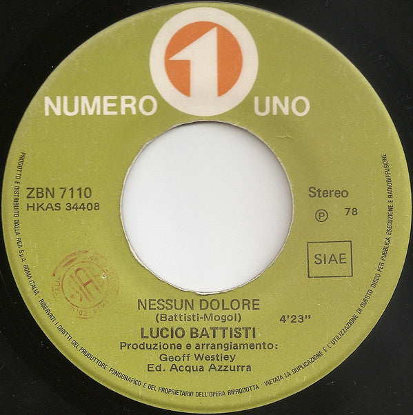 Lucio Battisti : Una Donna Per Amico (7")