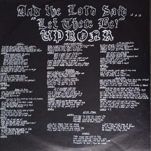 Uproar (2) : And The Lord Said "Let There Be !" (LP, Album)