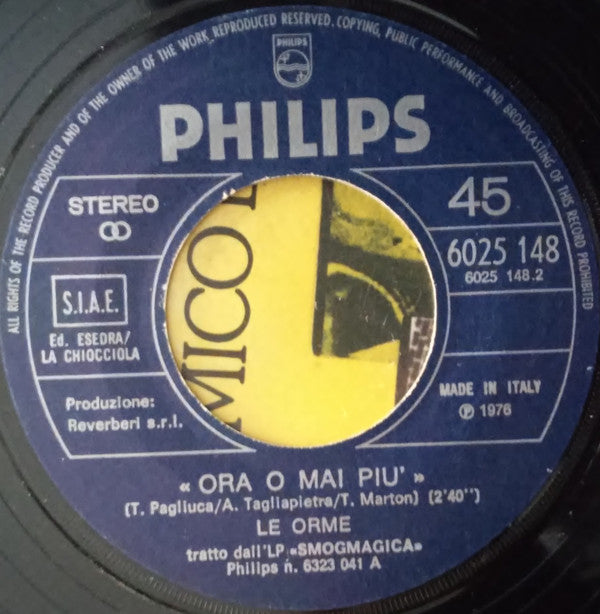 Le Orme : Amico Di Ieri (7")