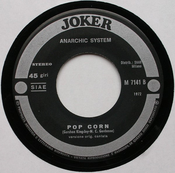 Anarchic System : Pop Corn (7", Single)