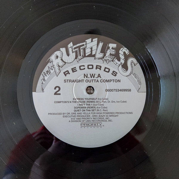 N.W.A* : Straight Outta Compton (LP, Album, RE, RP)