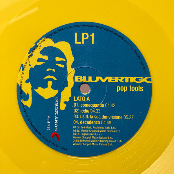 Bluvertigo : Pop Tools (2xLP, Comp, Ltd, RE, Yel)
