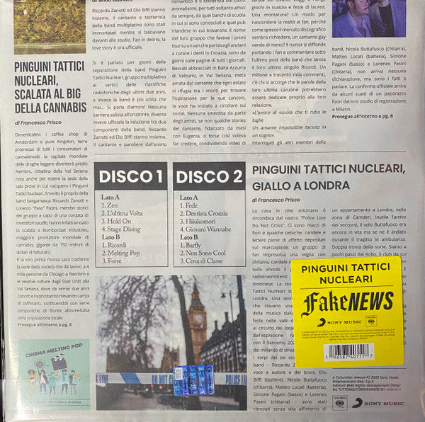 Pinguini Tattici Nucleari : Fake News (2xLP, Ltd, Lig)