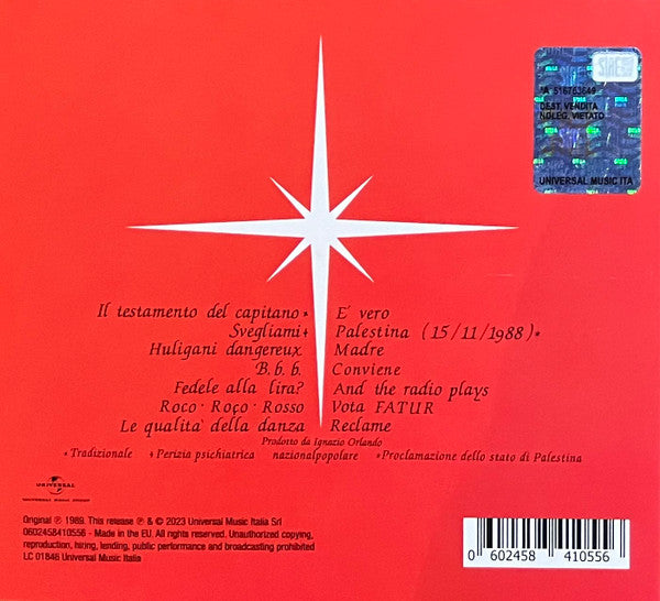 CCCP - Fedeli Alla Linea : Canzoni Preghiere Danze Del II Millennio (Sezione Europa) (CD, Album, RE, RM, Dig)
