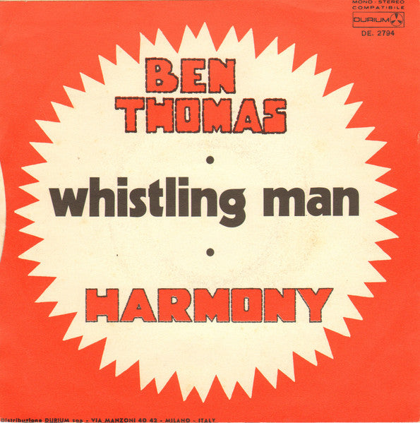 Ben Thomas (2) : Harmony (7")