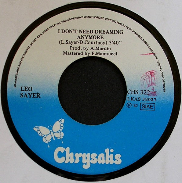 Leo Sayer : Heart (Stop Beating In Time) (7", Single)