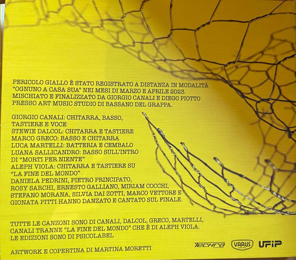 Giorgio Canali & Rossofuoco : Pericolo Giallo (CD, Album)