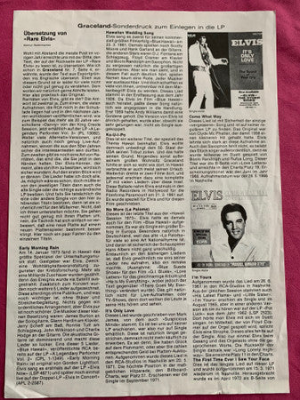 Elvis Presley : Rare Elvis (LP, Comp, Ora)