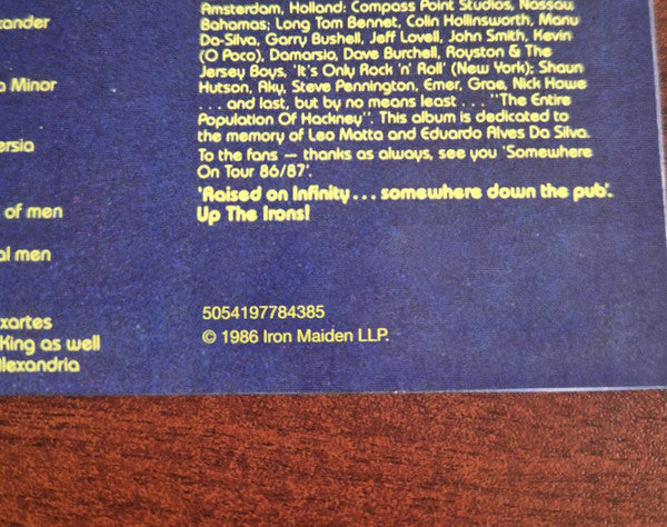 Iron Maiden : Somewhere in Time (LP, Album, RE, RM)