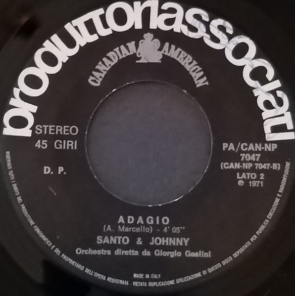 Santo & Johnny : Adagio (7")