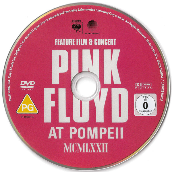 Pink Floyd : Pink Floyd At Pompeii MCMLXXII (DVD-V, RE, Multichannel, NTSC)