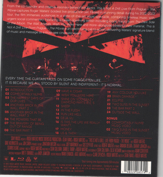 Roger Waters : This Is Not A Drill (Live From Prague The Movie) (Blu-ray, Album, Multichannel)