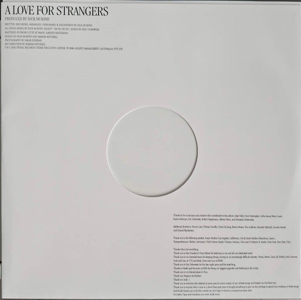 Chet Faker : A Love For Strangers (LP, Album, Cle)