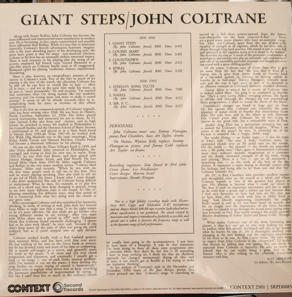 John Coltrane : Giant Steps (LP, Album, Bla)