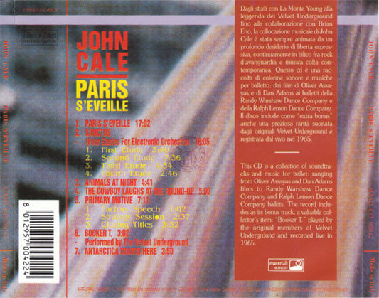 John Cale : Paris S'Eveille (CD, Album)