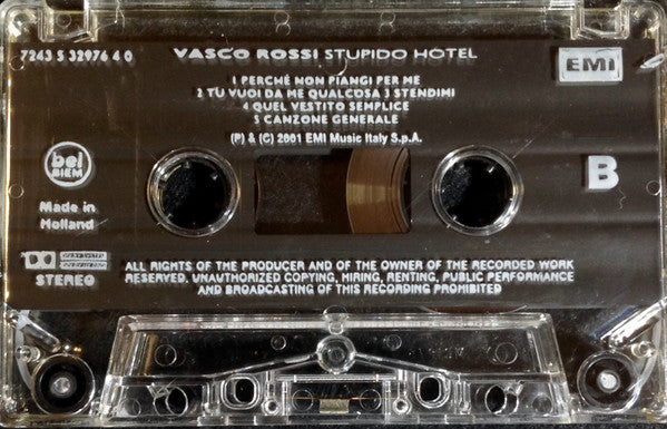 Vasco Rossi : Stupido Hotel (Cass)