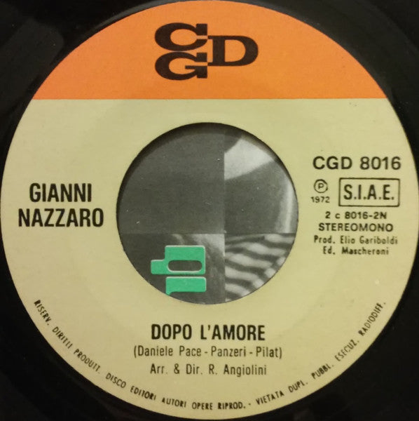 Gianni Nazzaro : Quanto È Bella Lei (7", Single)
