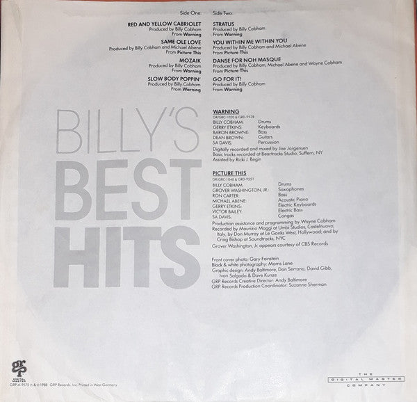 Billy Cobham : Billy's Best Hits (LP, Comp, DMM)