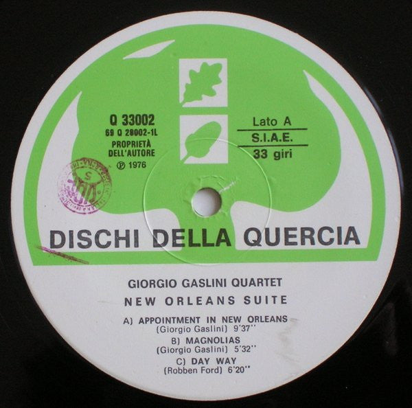 Giorgio Gaslini Quartet : New Orleans Suite (LP, Album)