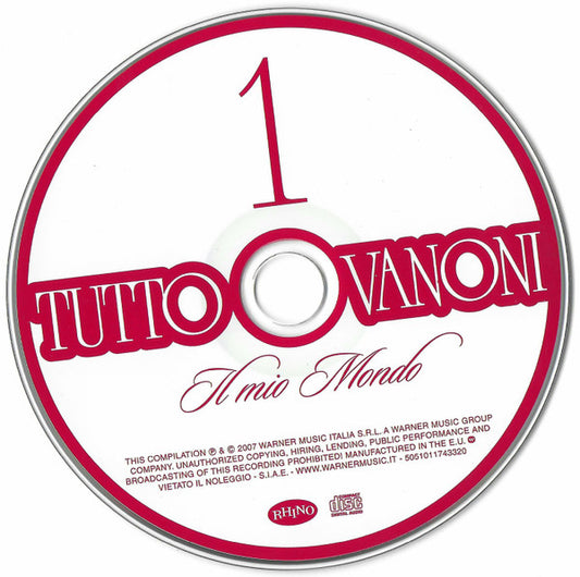 Ornella Vanoni : Tutto Vanoni. Il Mio Mondo (2xCD, Comp)