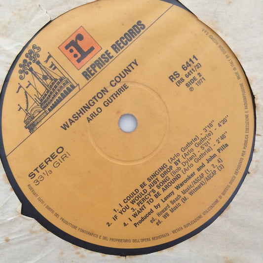 Arlo Guthrie : Washington County (LP, Album)