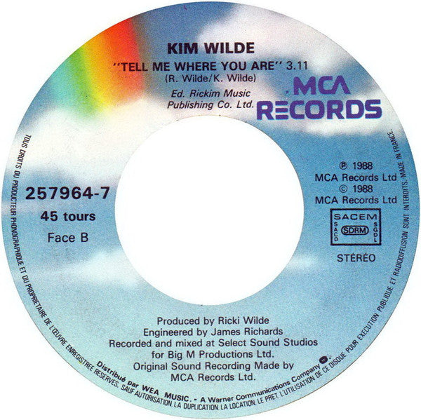 Kim Wilde : You Came (7", Single)