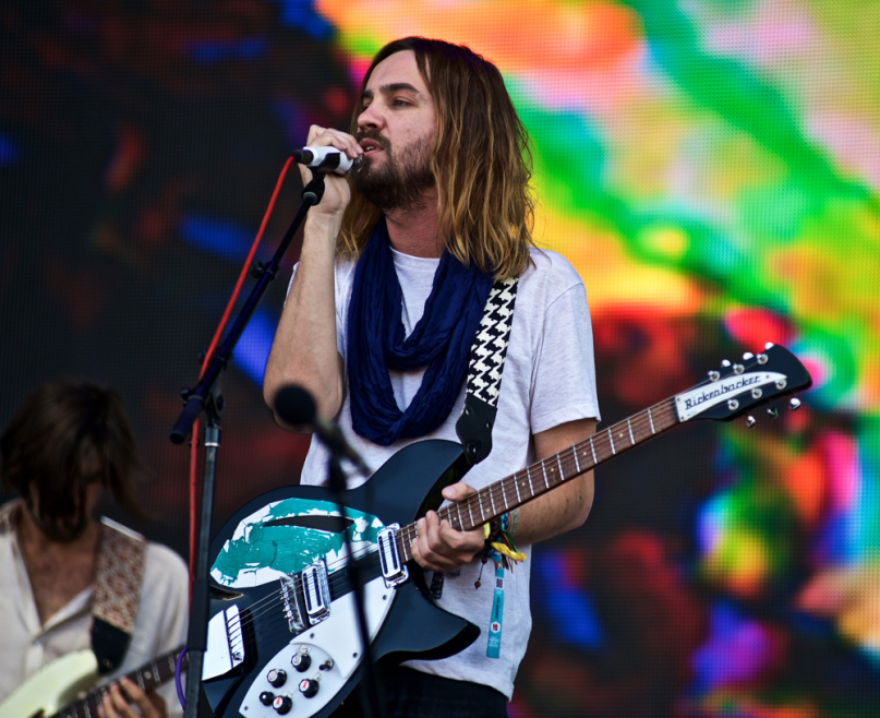 Tame Impala with Kevin Parker on vocals and guitar  performs at The Governors Ball Music Festival