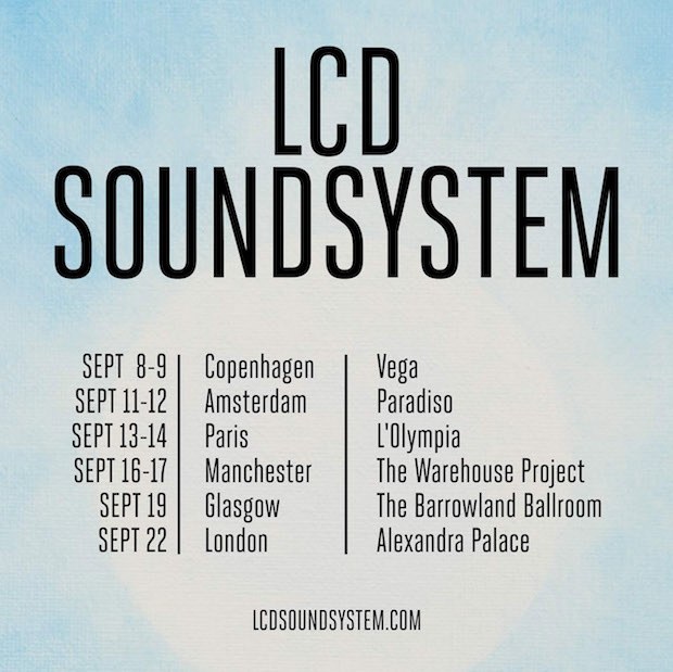 LCD Soundsystem European Tour 2017