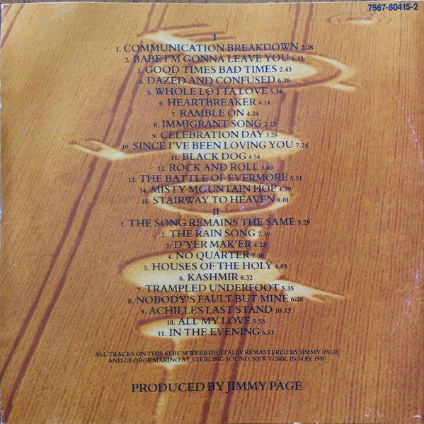 Led Zeppelin : Remasters (2xCD, Comp, RE, RM, Sli)
