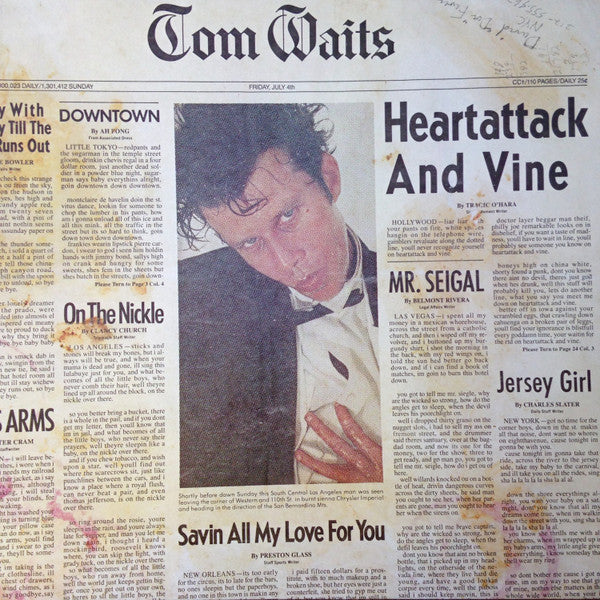 Tom Waits : Heartattack And Vine (LP, Album, RE, WE )