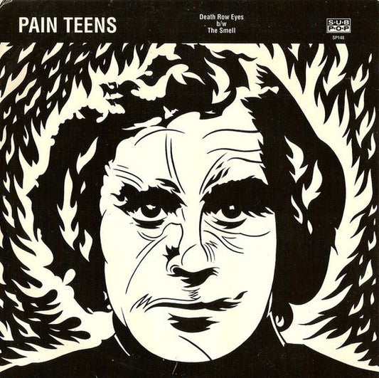 Pain Teens : Death Row Eyes / The Smell (7", Single, Ltd, Whi)