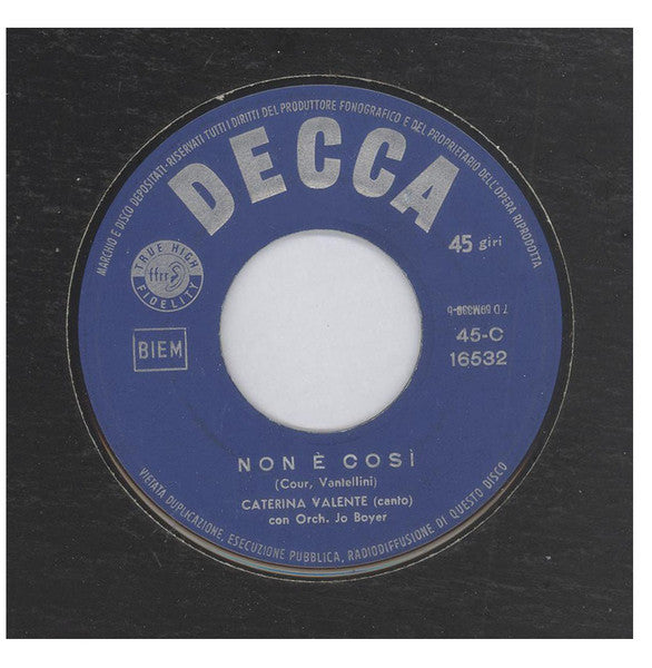 Caterina Valente : La  Strada Dell' Amore (7")