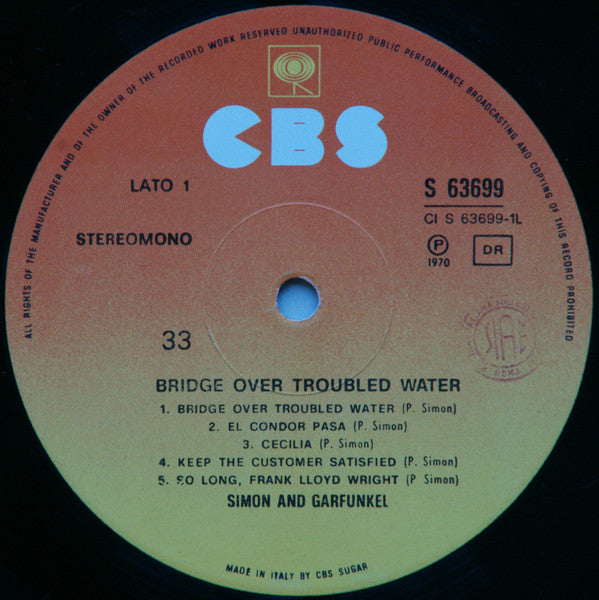 Simon And Garfunkel* : Bridge Over Troubled Water (LP, Album, RE)