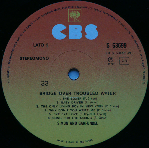 Simon And Garfunkel* : Bridge Over Troubled Water (LP, Album, RE)