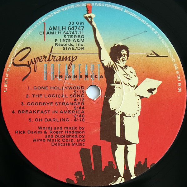 Supertramp : Breakfast In America (LP, Album)