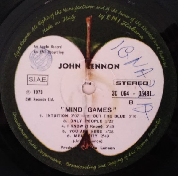 John Lennon : Mind Games (LP, Album)