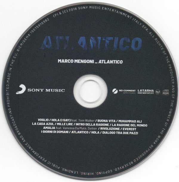 Marco Mengoni : Atlantico (CD, Album)