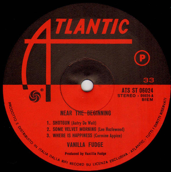 Vanilla Fudge : Near The Beginning (LP, Album)