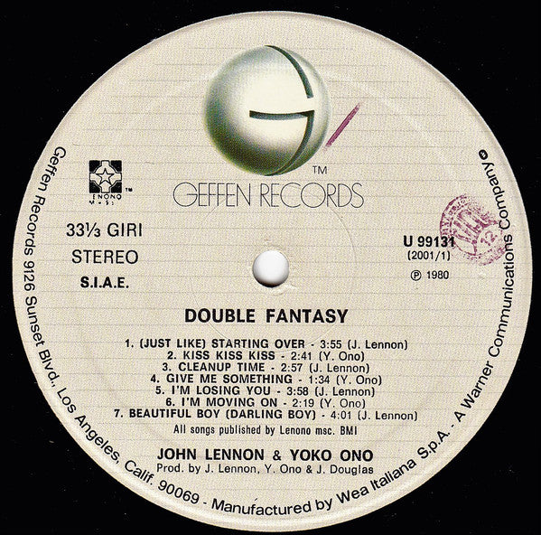 John Lennon/Yoko Ono* : Double Fantasy (LP, Album)