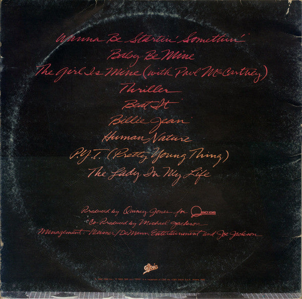 Michael Jackson : Thriller (LP, Album, RE, Gat)