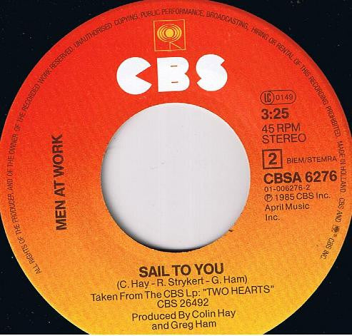 Men At Work : Everything I Need (7", Single)