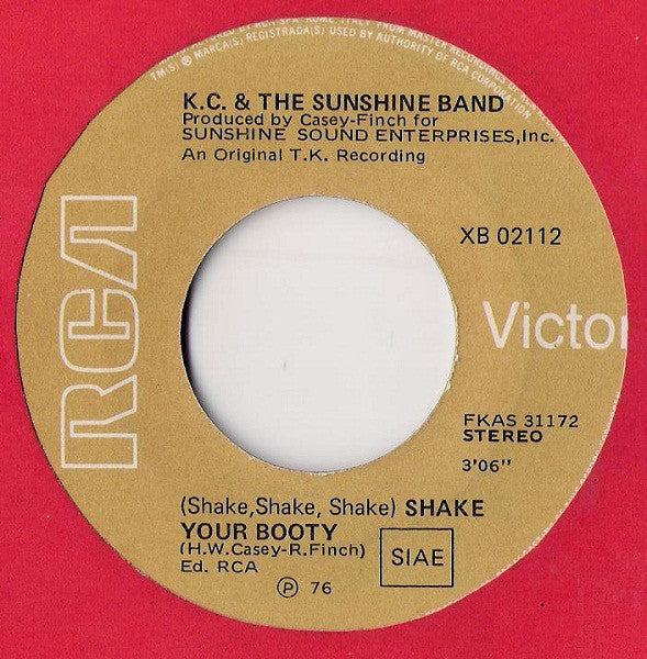 KC & The Sunshine Band : (Shake, Shake, Shake) Shake Your Booty / Boogie Shoes (7")