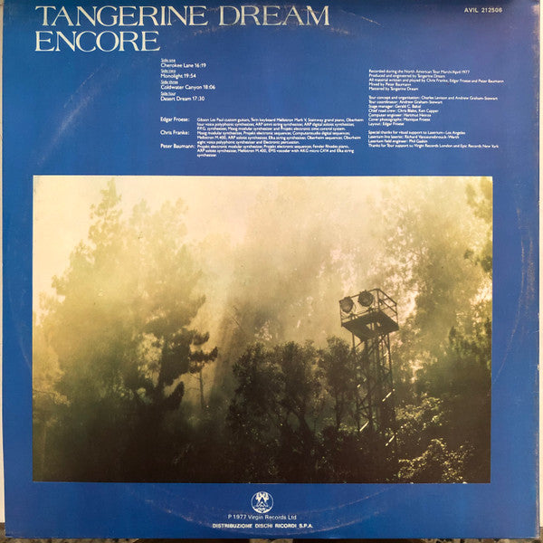 Tangerine Dream : Encore (2xLP, Album, Gat)