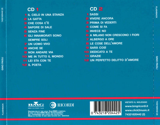 Gino Paoli : I Grandi Successi Originali (2xCD, Comp)