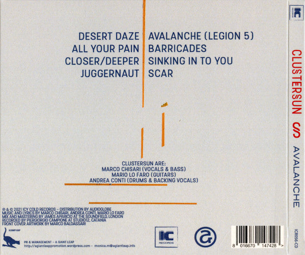 Clustersun : Avalanche (CD, Album)