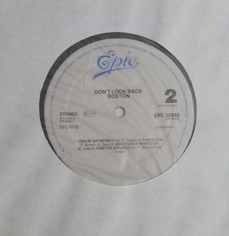 Boston : Don't Look Back (LP, Album, RE)