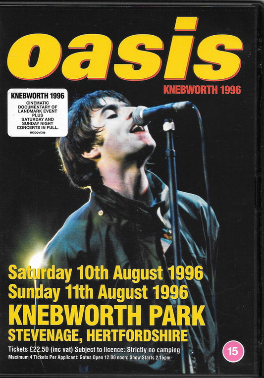 Oasis (2) : Knebworth 1996 (3xDVD, Album, Multichannel)